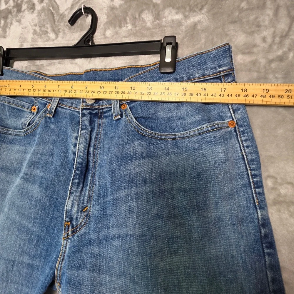 Levis 505 Regular Fit Straight Leg Blue Denim Jeans Mens 34x30 Medium Wash
